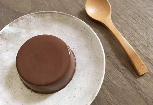 budino con kanten al cioccolato