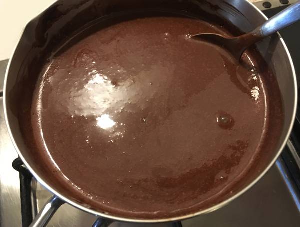budino con kanten al cioccolato