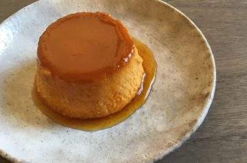 Budino di zucca con salsa caramello