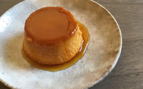 Budino di zucca con salsa caramello