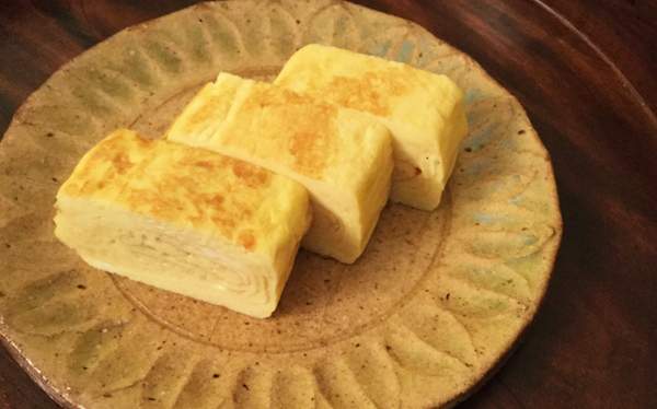 frittata al dashi arrotolata dashimaki tamago