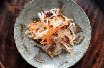 insalata di daikon e hoshigaki