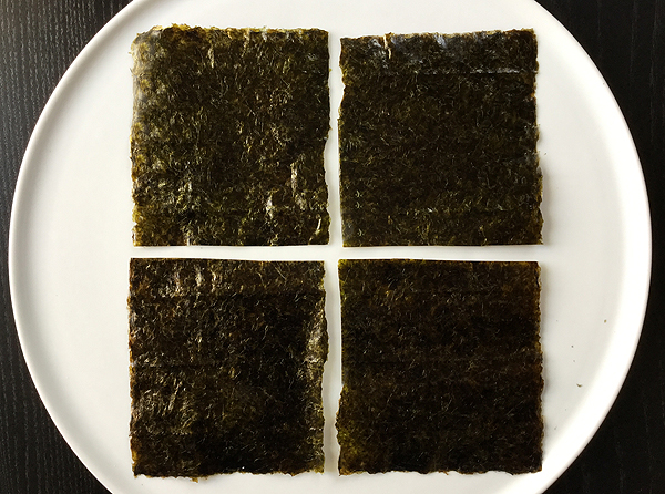 fogli di alga nori