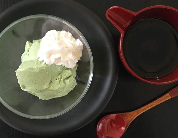 panna cotta al matcha