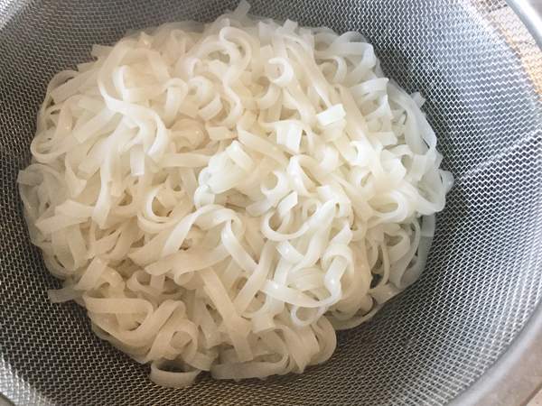tagliatelle di riso cotte