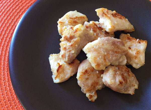 bocconcini di pollo con shiokoji