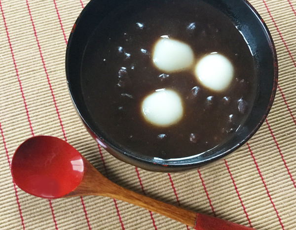 zenzai con shiratama dango