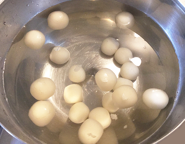 preparazione di shiratama dango