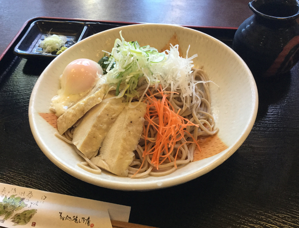 soba freddi con carne di pollo e uovo