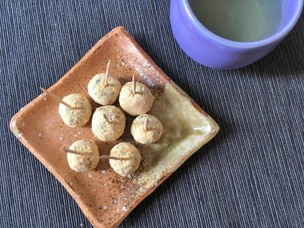 tartufini con farina di soia tostata