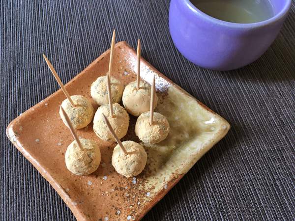 tartufini con farina di soia tostata