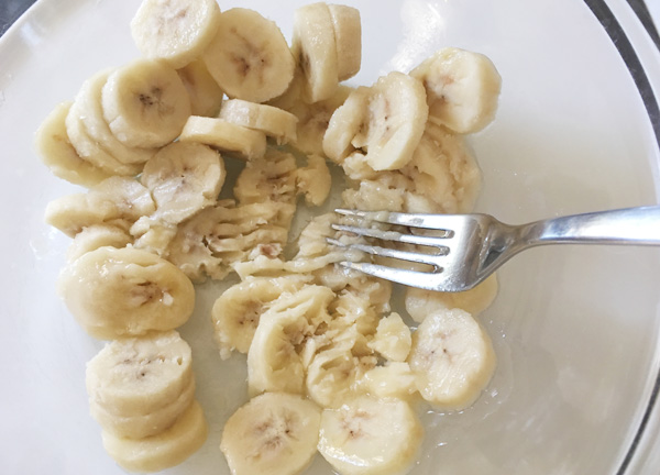 Torta di banana con farina di riso