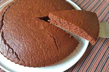 torta con farina di riso e cacao