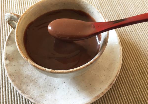cioccolata calda con fecola di kuzu