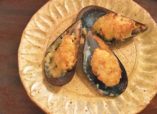 Cozze gratinate al miso