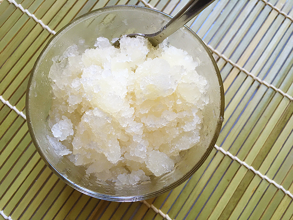 granita di limone e zenzero