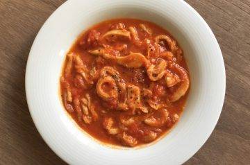 trippa al pomodoro con miso