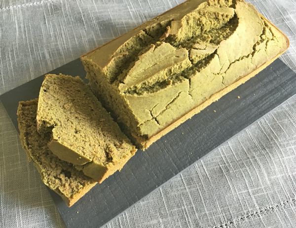 Plumcake di fagioli e riso al matcha