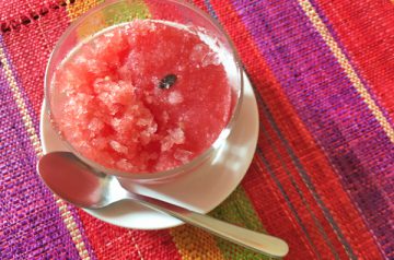 Granita di anguria con agar agar