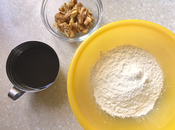 gnocchi di riso al caffe con noci