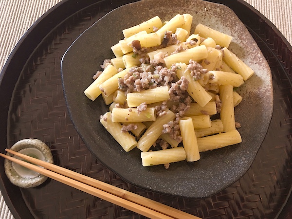 ragu bianco con shiitake