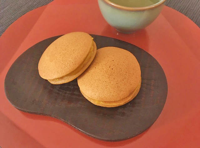 kokuto dorayaki con crema di zucca