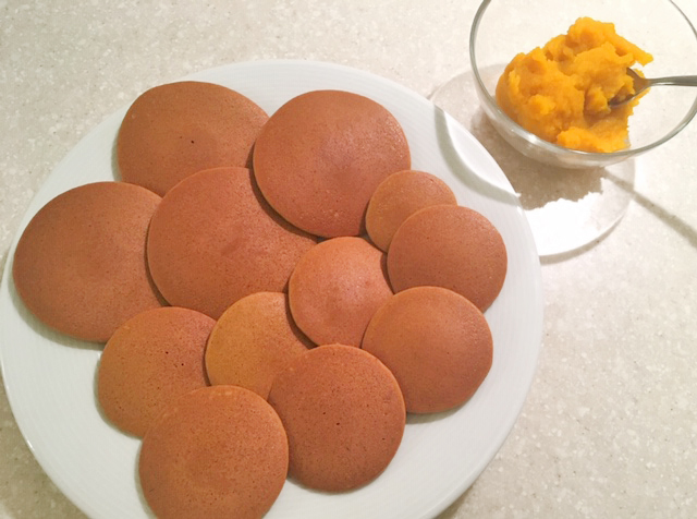 kokuto dorayaki con crema di zucca