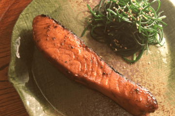 salmone alla salsa teriyaki