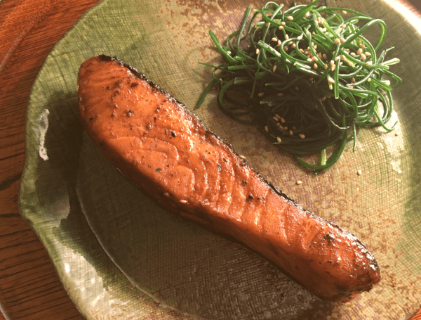 salmone alla salsa teriyaki