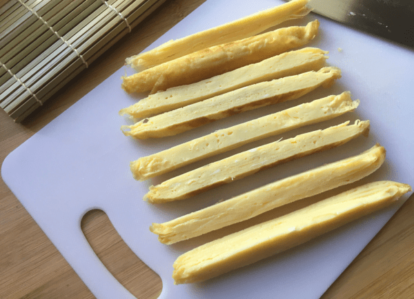 preparare la frittata per sushi