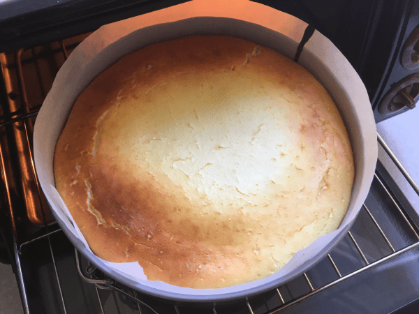 cheesecake cotto con farina di riso