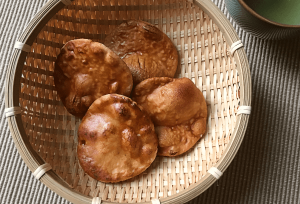 senbei arrostiti alla salsa di soia