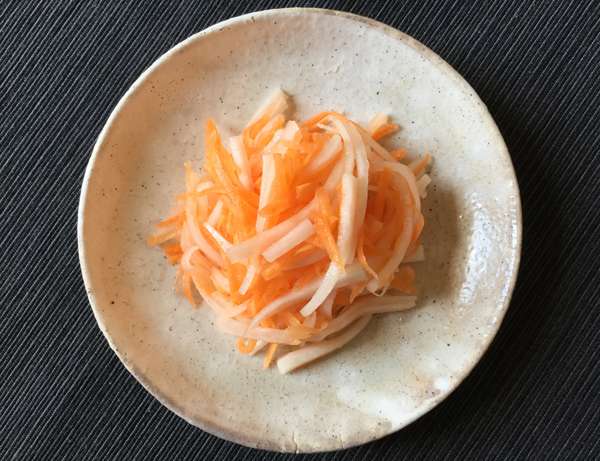 carota e daikon marinati