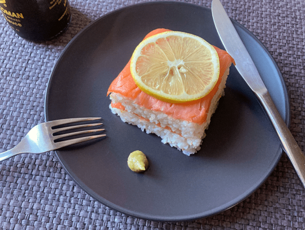 oshizushi di salmone affumicato