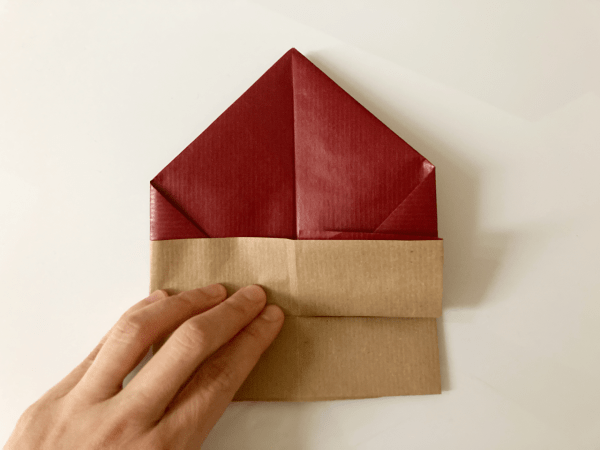 creare la scatola con un foglio di carta origami