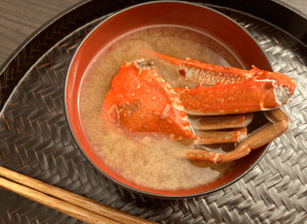 zuppa di miso con granchio