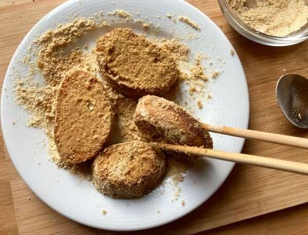 pane fritto con farina di soia tostata agepan kinako