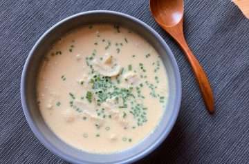 zuppa di trippa allo yogurt e miso