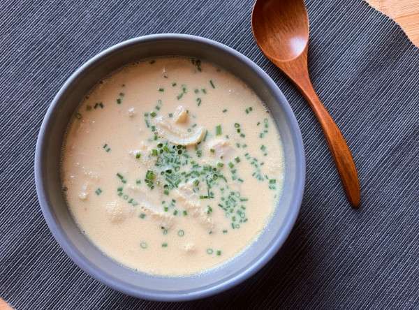 zuppa di trippa allo yogurt e miso