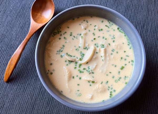 zuppa di trippa allo yogurt e miso