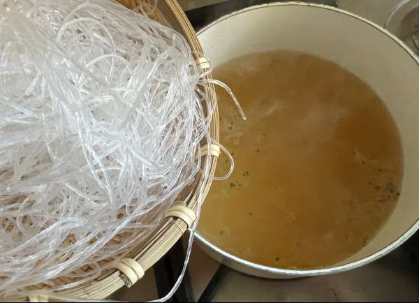 tanmen con vermicelli di soia