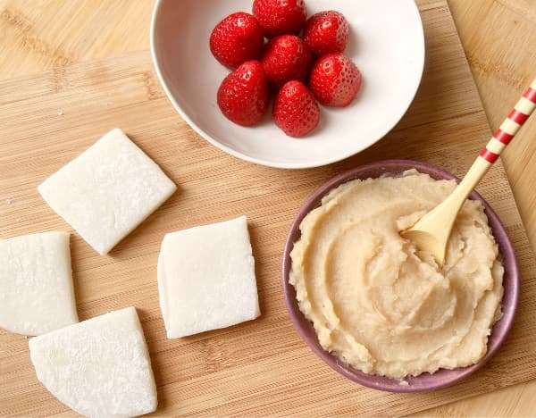 mochi con fragola