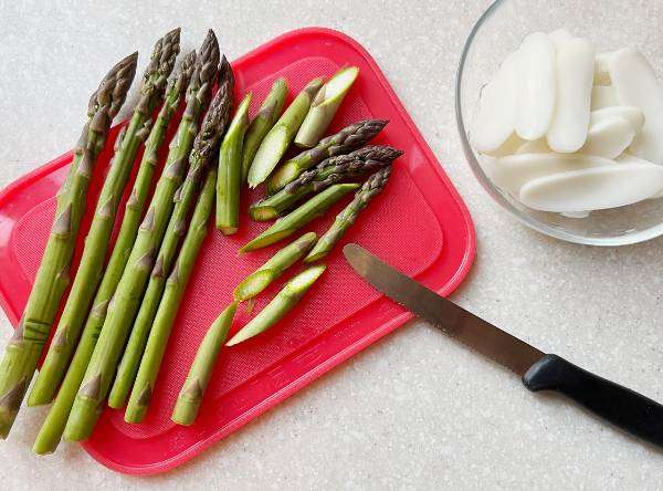 gnocchi di riso saltati con asparagi