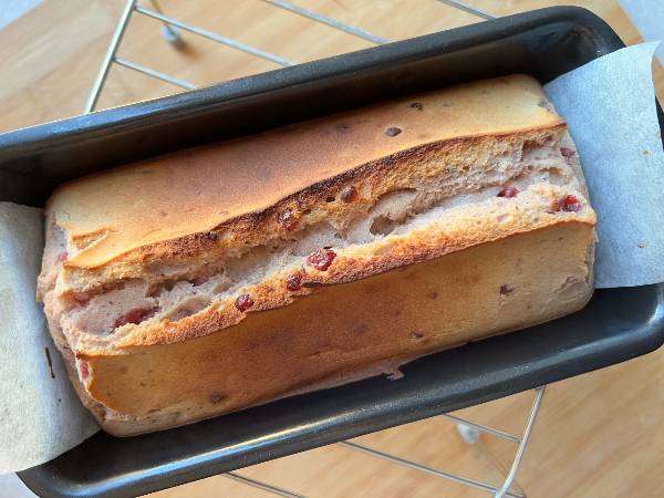 torta di riso con marmellata di ribes e yogurt