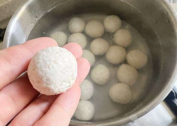 dango di riso con quinoa