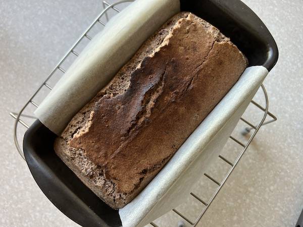 torta di grano saraceno con marmellata di azuki