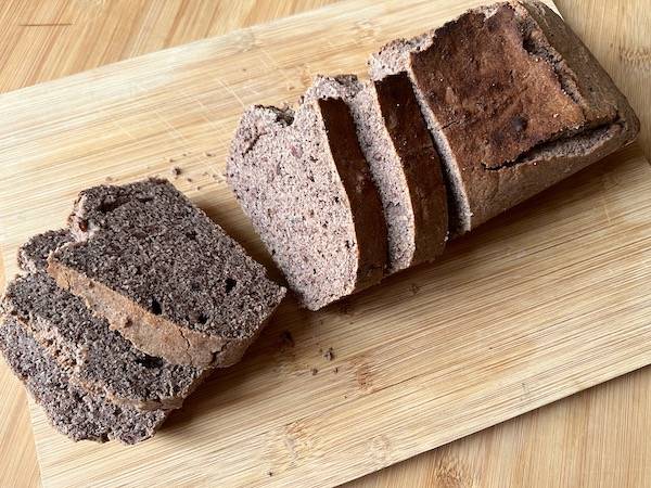 torta di grano saraceno con marmellata di azuki