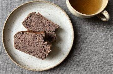 torta di grano saraceno con marmellata di azuki