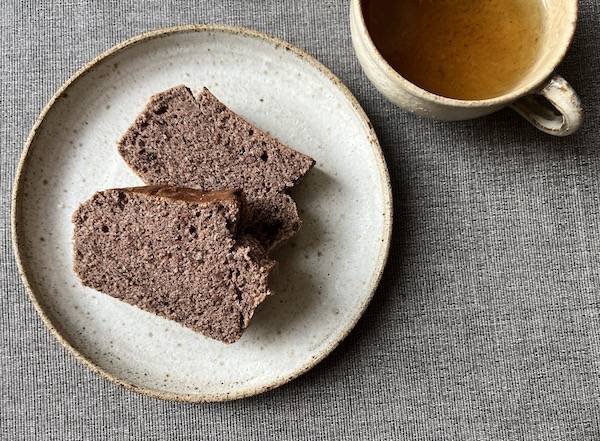 torta di grano saraceno con marmellata di azuki