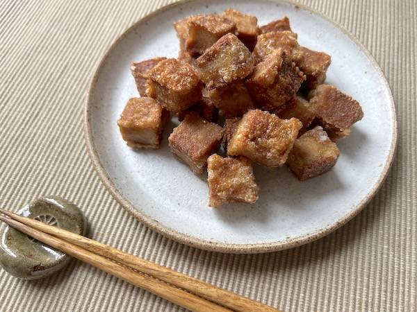 karaage di tofu secco (koyadofu fritto)